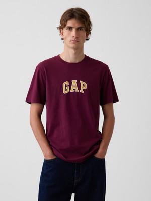 Gap Erkek Mor Gap Logo T-Shirt