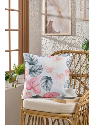 Loselya Soft Kadife Baskılı 43 x 43 cm Kırlent Kılıfı