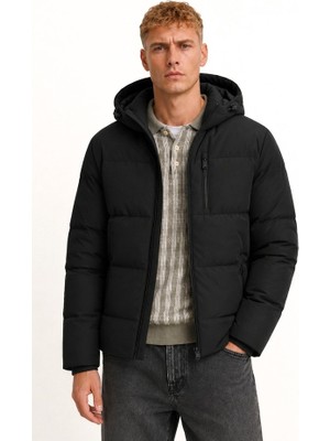 Jack & Jones Jjebecks Puffer Sn Erkek Ceket 12298858 Black