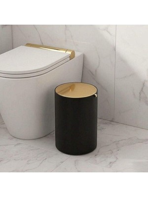 Elovias System Çöp Kovası Siyah/Gold 3 Lt (BA4013 032 AL6-GL)