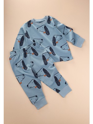 Cigit Pijama Takım 1-7 Yaş Mavi