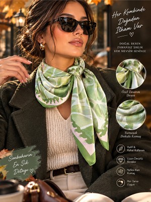 Bolder Betty Green Fular 70*70 cm