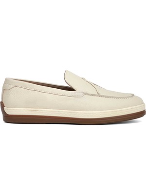 Tergan Bej Hakiki Deri Erkek Loafer - E26I1AY57698-B19