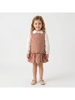 ministok Miss Lady Fiyonk Nakış Jile Elbise Gömlek 2 Li Takım