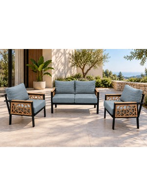 Yağmur 2+1+1 Mdf Detaylı Balkon-Bahçe-Kafe,çay Seti,koltuk Takımı,oturma Grubu,ofis Koltuğu