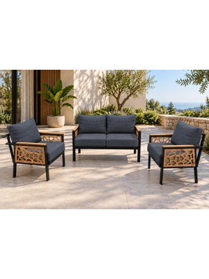 Yağmur 2+1+1 Mdf Detaylı Balkon-Bahçe-Kafe,çay Seti,koltuk Takımı,oturma Grubu,ofis Koltuğu