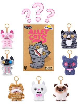 Fuggler Alley Cats Klipsli Peluş Anahtarlık Sürpriz Paket S1
