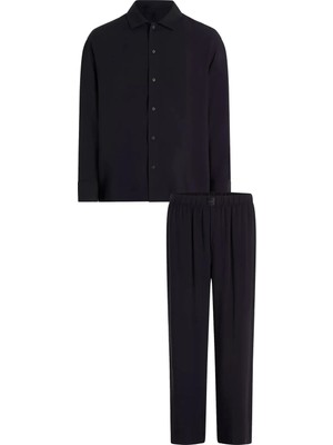 Calvin Klein Erkek Siyah Calvin Klein L/s Button Down Pant, Ub1 Siyah Erkek Eşofman Takımı