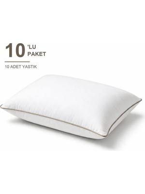 Maison Luré Biyeli Yastık 10'li Paket 50X70 cm 1200 gr Boncuk Silikon Elyaf Dolgulu