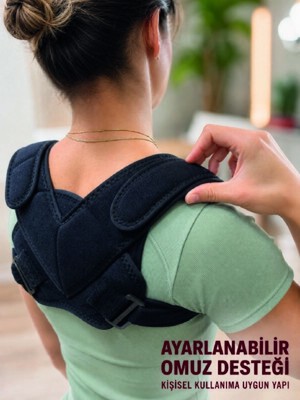 Str Store Klavikula Bandajı Köprücük Kemiği Destekli Dik Duruş Aparatı Ayarlanabilir Sırt Desteği