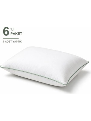 Maison Luré Biyeli Yastık 6'lı Paket 50X70 cm 1100 gr Boncuk Silikon Elyaf Dolgulu