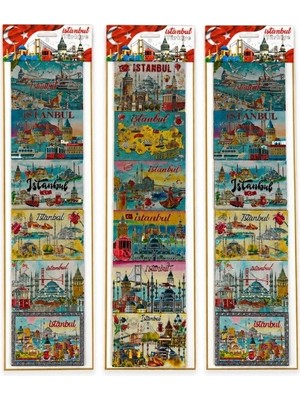 Freedom Storee Istanbul Temalı Silikon Buzdolapı Süsü Magnet 6'lı Set