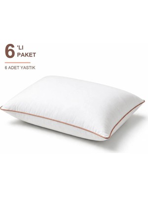 Maison Luré Biyeli Yastık 6'lı Paket 50X70 cm 800 gr Boncuk Silikon Dolgulu Somon
