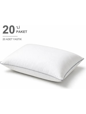 Maison Luré Biyeli Yastık 20'li Paket 50X70 cm 800 gr Boncuk Silikon Elyaf Dolgulu