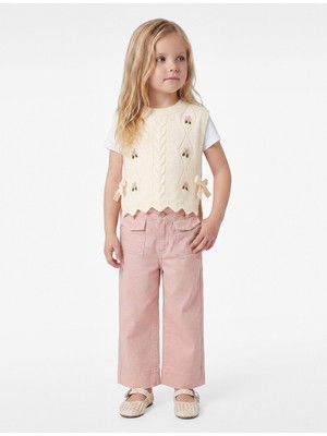 Koton Kız Bebek Sweat 7WMG90002HT Ekru
