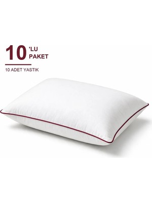 Maison Luré Comfort Touch Biyeli Yastık 10'li Paket 50X70 cm 1000 gr Boncuk Silikon Ely