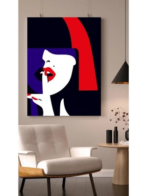 Şehzat Design Soyut Kadın Kanvas Duvar Tablo