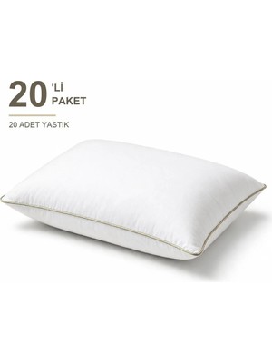 Maison Luré Biyeli Yastık 20'li Paket 50X70 cm 1000 gr Boncuk Silikon Elyaf Dolgulu