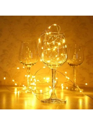 Neva Prime Sarı Peri LED Flaşlı Işık – 10 Metre Dekoratif Oda ve Organizasyon Aydınlatması (5580)