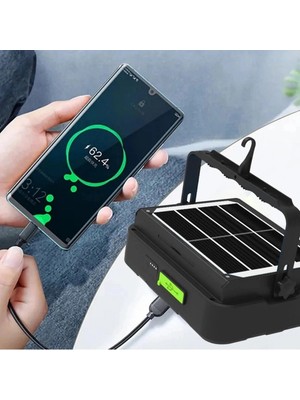 Neva Prime Wison WS-5570 150 Watt Güneş Enerjili Solar Kamp Feneri Projektör