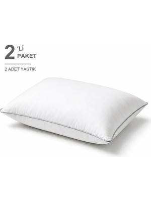 Maison Luré Biyeli Yastık 2'li Paket 50X70 cm 600 gr Silikon Elyaf Dolgulu