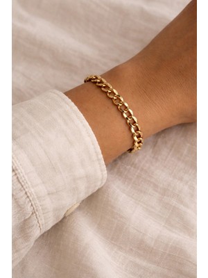 Owentis Çelik Rose Gold Kuyumcu Model Belgrad Bileklik -Kararma Yapmaz- Rose Gold