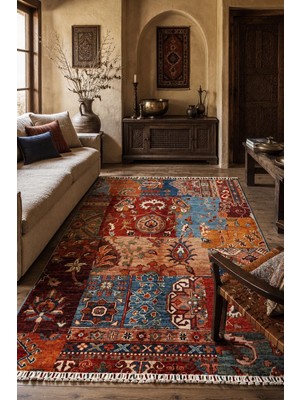 Naar Shb Afgan Orjin El Dokuma Yün Halı 98X145