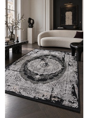 Naar Cornelia 18091B Bambu Halı - Siyah