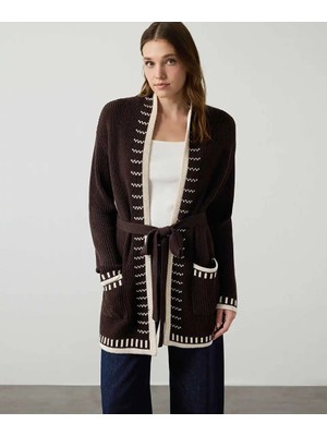 Miss İpekyol Jakarlı Kuşaklı Hırka  IW6260150105074