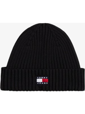 Tommy Hilfiger Tjm Herıtage Core Beanıe Erkek Siyah Atkı Bere Eldiven - AM0AM13669