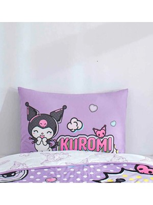Maison Luré Kuromi Model Pamuk Kumaş Yastık Kılıfı 50X70 cm