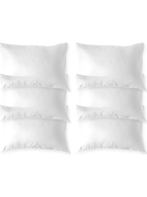 Maison Luré 6 Adet 1100 gr Boncuk Silikon Elyaf Dolgulu Yastık 50X70 cm Antialerjik Yık