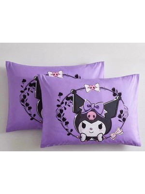 Maison Luré Zorluteks 2'li Kuromi Model % 100 Pamuk Kumaş Yastık Kılıfı 50X70 cm