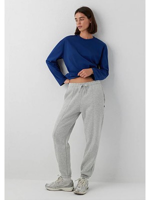 Mavi Kadın M1023291-32175 Örme Pantolon Grey Melange Gri