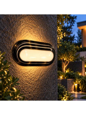 Econa 20W Dış Mekan LED Aplik IP54 3000K Siyah