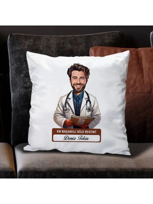Maison Luré Erkek Aile Hekimi Karikatürlü Yastık