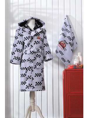 Özdilek Cars Hero Disney Lisanslı Çocuk Bornoz Seti 7/8 Yaş