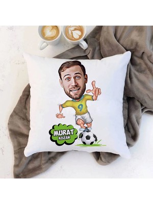 Maison Luré Futbol Oyuncusu Karikatürlü Yastık