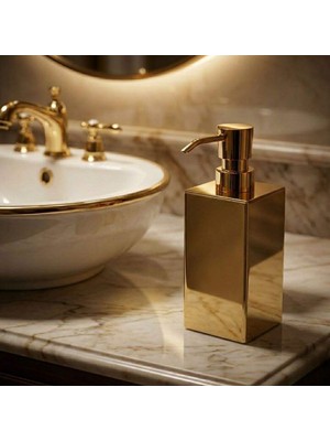 Elovias System Tezgah Üstü Sıvı Sabunluk Gold Renk (BA2002 006 GL)
