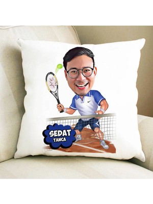Maison Luré Tenis Oyuncusu Karikatürlü Yastık