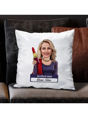 Maison Luré Anne Karikatürlü Süslü Yastık