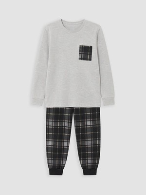 LC Waikiki Bisiklet Yaka Erkek Çocuk Pijama Takımı  (W6)