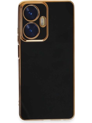 Realme C55 Kılıf Volet Silikon - Siyah