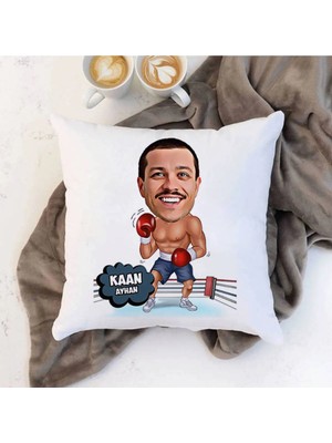 Maison Luré Boksör Karikatürlü Yastık