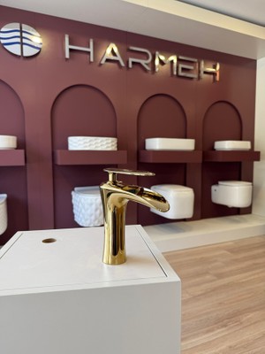 Harmeh Concept 5956 G Şelale Lavabo Bataryası Gold