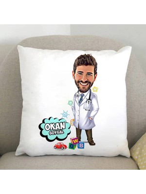 Maison Luré Çocuk Doktoru Karikatürlü Yastık
