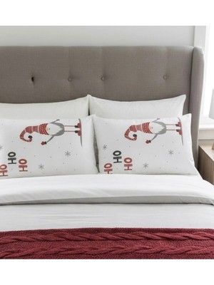 Maison Luré Taç Snow Koleksiyon Flanel Pazen Yastık Kılıfı 2 Adet