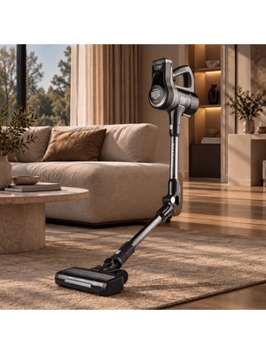 Karaca Power Up Pro 350 W Dik Süpürge Krom Renkli 0,6 L Toz Haznesi ile Güçlü Temizlik