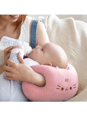 Maison Luré Kedi Peluş Yastık - Açık Pembe - 35 cm