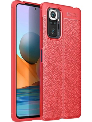 Redmi Note 10 Pro Kılıf Auto Focus Kapak - Kırmızı